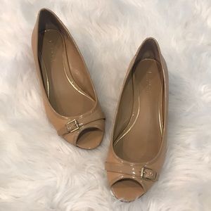 Ralph Lauren Beige Kitten Heel Shoes